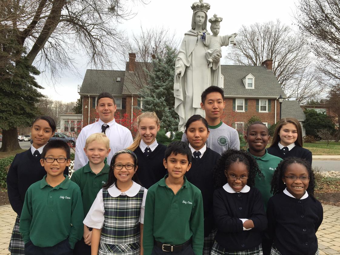 Holy Cross School Photo - MISSIONHoly Cross School provides an academically rich, faith-filled learning environment, thus ensuring a Catholic values based education. At Holy Cross, we strive to convey a sense of justice, peace, compassion, and respect for all God's creation.